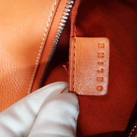 Celine Boogie Orange Leather Handbag - Picture 10 of 16